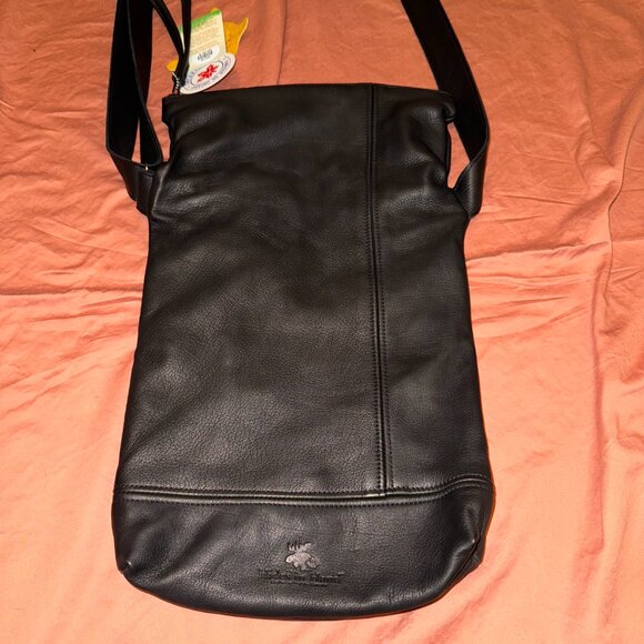 Hides in Hand Fold Over Black Deerskin Crossbody - Picture 3 of 10